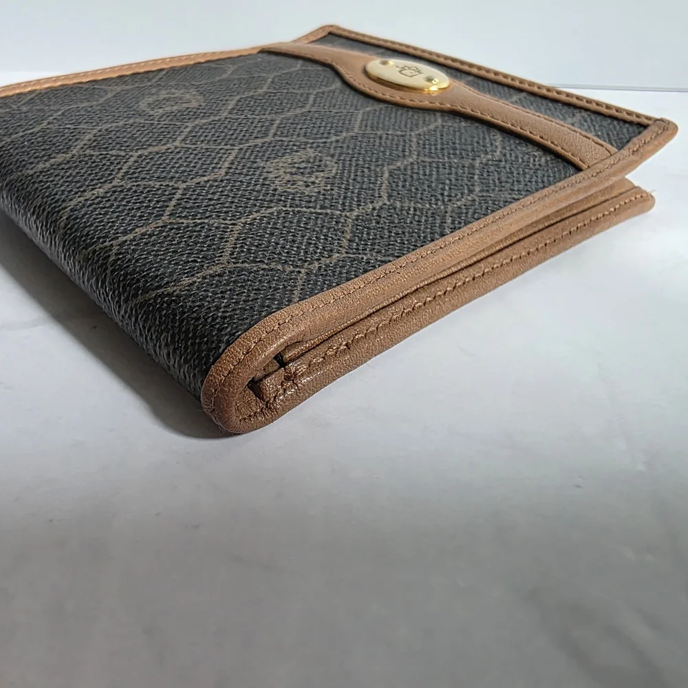Vintage Christian Dior Honeycomb Monogram Men's Bifold Wallet - Picture 7 of 11